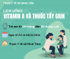 LỊCH UỐNG VITAMIN A VÀ THUỐC TẨY GIUN